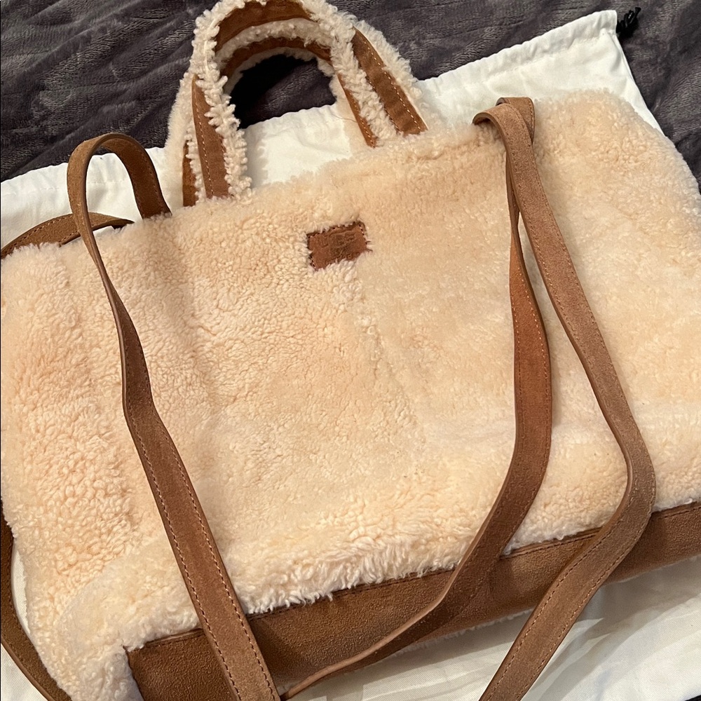 Telfar X Ugg Medium Reverse Shopper Shearling Tot… - image 6
